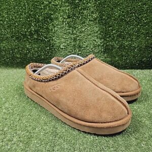 UGG 5950 Tasman Chestnut Suede Slip On Comfort Slippers Mens Size 12